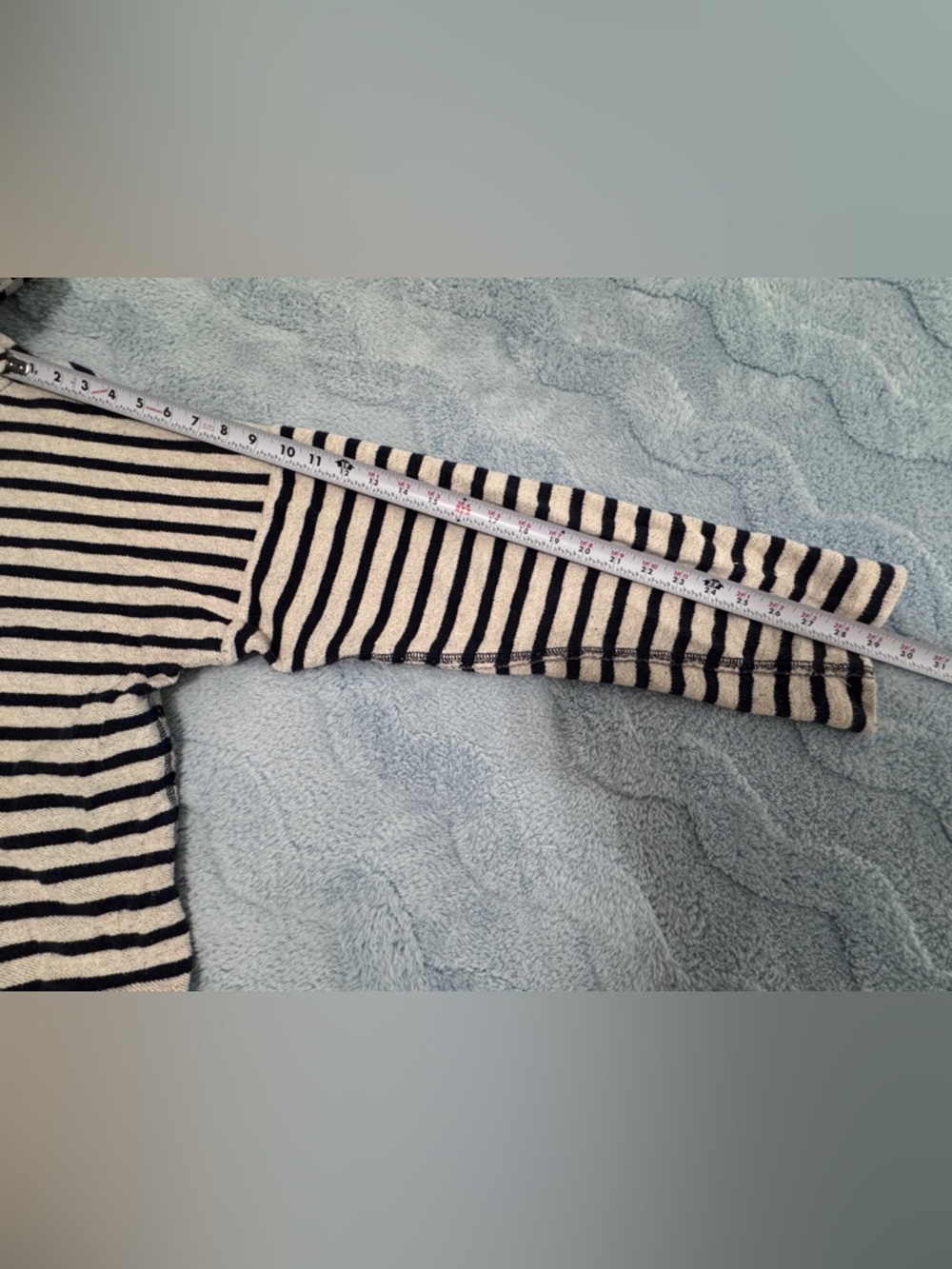 T by Alexander Wang Black White Oversized Hoodie Sweater Stripped L Large - Picture 9 of 10